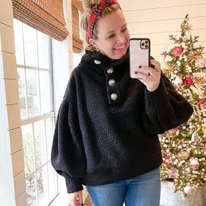 Jeweled, Sherpa sweatshirt